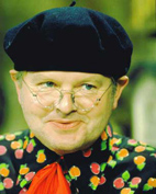 Benny Hill in a beret