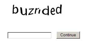 An example of a captcha