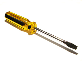 screwdriver as car theft device