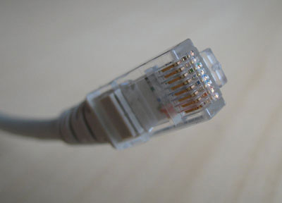 Network cable, bottom view (credit: Quark67, Wikimedia Commons)