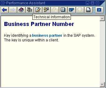 SAP performance assistant