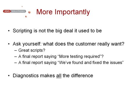 More Importantly, scripting is not the big deal it used to be
