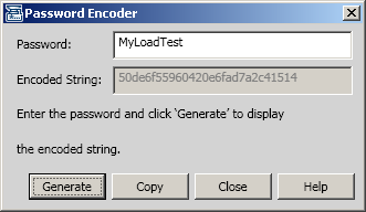 LoadRunner Password Encoder utility