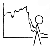 XKCD stick figure with chart